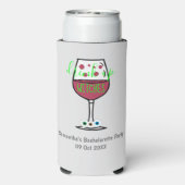 Drink op heksen Halloween Bachelorette Seltzer Blikjeskoeler (Seltzer Achterkant)