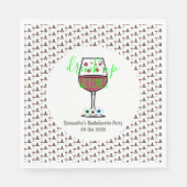 Drink op heksen Halloween Bachelorette Servet (Voorkant)