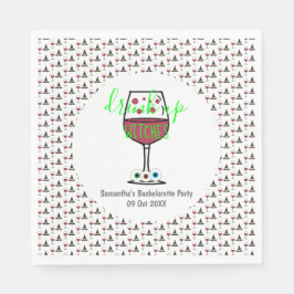 Drink op heksen Halloween Bachelorette Servet