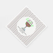 Drink op heksen Halloween Bachelorette Servet (Hoek)