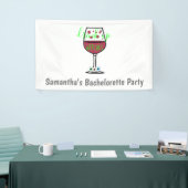 Drink op heksen Halloween Bachelorette Spandoek (Beurs)