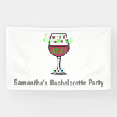Drink op heksen Halloween Bachelorette Spandoek (Horizontaal)