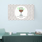 Drink op heksen Halloween Bachelorette Spandoek (Beurs)