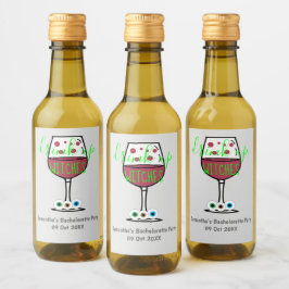 Drink op heksen Halloween Bachelorette Wijn Etiket