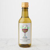 Drink op heksen Halloween Bachelorette Wijn Etiket (Voorkant)