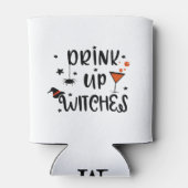 Drink op heksen Halloween Blikjeskoeler (Achterkant)