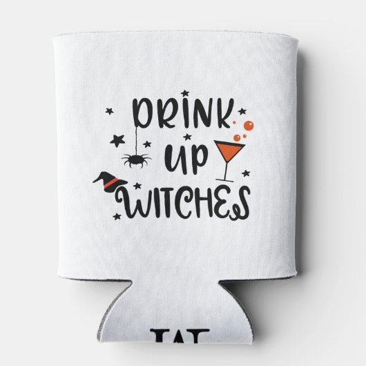 Drink op heksen Halloween Blikjeskoeler (Achterkant)