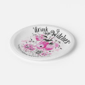 Drink op Heksen Halloween Bruidsfeest Papieren Bordje (Gekanteld)