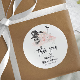 Drink Op Heksen Halloween Bruiloft Feestje Ronde Sticker