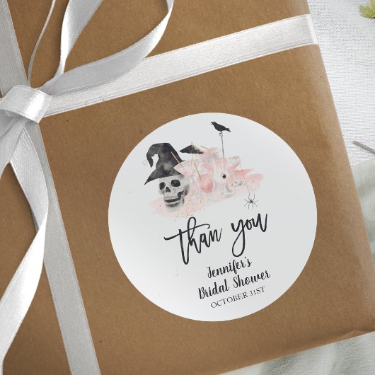 Drink Op Heksen Halloween Bruiloft Feestje Ronde Sticker