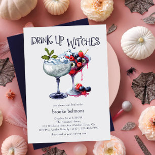 Drink op Heksen Halloween Cocktails Bruidsfeest Kaart