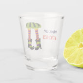 Drink op heksen Halloween Shot Glas (Achterkant)