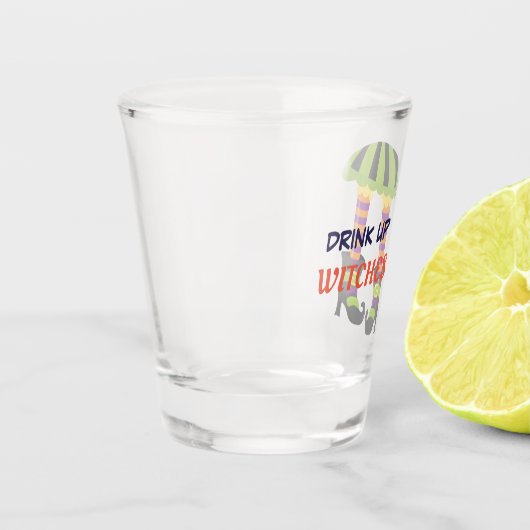 Drink op heksen Halloween Shot Glas (Links)
