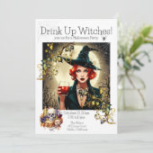 Drink op heksen kaart (Staand voorkant)