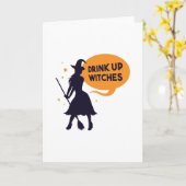 Drink op heksen kaart (Gele Bloem)