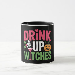 Drink Op Heksen Kleurrijke Halloween Mok