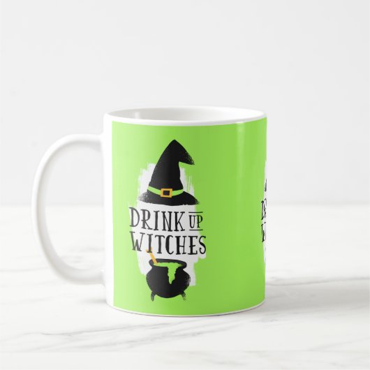 Drink op heksen koffiemok (Links)