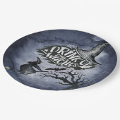 Drink op heksen Night Sky Halloween Papieren Bordje (Gekanteld)