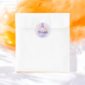 Drink Op Heksen Paarse Waterverf Toverdrank Ronde Sticker