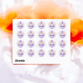 Drink Op Heksen Paarse Waterverf Toverdrank Ronde Sticker