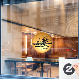 Drink op heksen raamsticker