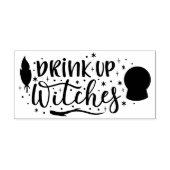 Drink op heksen rubberstempel (Afrduk)