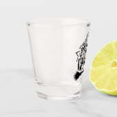 Drink op heksen shot glas (Links)