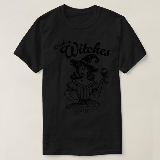 Drink op heksen t-shirt (Design voorkant)