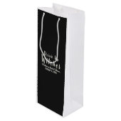 Drink Op Heksen Wijn Cadeautas (Voorkant Gekanteld)