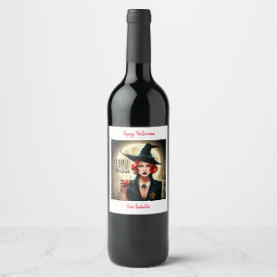 Drink op heksen wijn etiket
