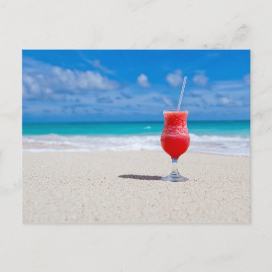 Drink op het briefkaart van de Beach (Voorkant)