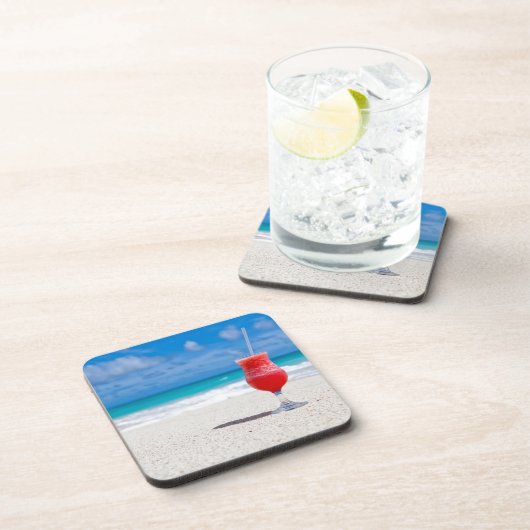 Drink op het strand onderzetter (Rechterzijde)