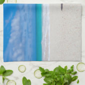 Drink op keukenhanddoeken van strand (Gevouwen)