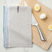 Drink op keukenhanddoeken van strand (Quarter Fold)