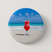 Drink op knop Beach Ronde Button 5,7 Cm (Voorkant)