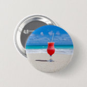 Drink op knop Beach Ronde Button 5,7 Cm (Voorkant /achterkant)
