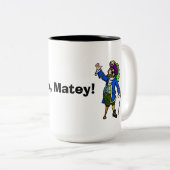 Drink op Matey Pirate Coffee Mok (Voorkant rechts)