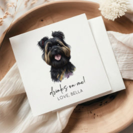 Drink op mij! Affenpinscher Hondenbruiloft Servet
