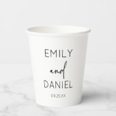 Drink op mij! Golden Retriever Hond Huisdier Bruil Papieren Bekers (Achterkant)