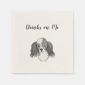 Drink op mij Napkins (Dog) Servet (Voorkant)