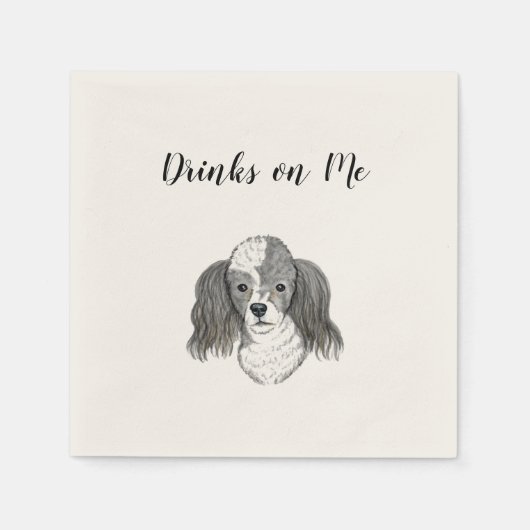 Drink op mij Napkins (Dog) Servet (Voorkant)