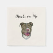 Drink op mij Napkins (Dog) Servet (Voorkant)