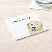 "Drink op mij" Onderzetter (Schuin)