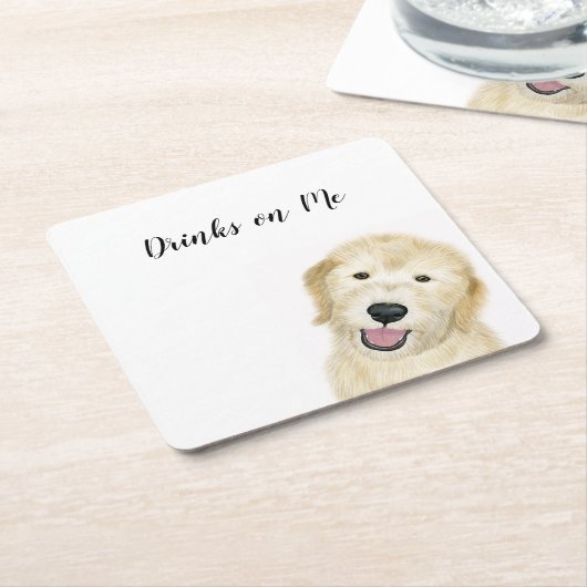 "Drink op mij" Onderzetter (Schuin)