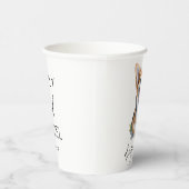 Drink op mij! Pembroke Welsh Corgi Dog Pet Wedding Papieren Bekers (Rechts)