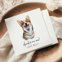 Drink op mij! Pembroke Welsh Corgi Dog Pet Wedding