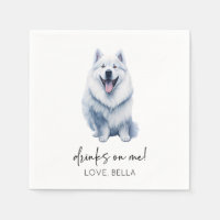 Drink op mij! Samoyed Hond Pet Bruiloft