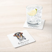 Drink op mij! Sarabi Hond Pet Bruiloft Kartonnen Onderzetters (Insitu)