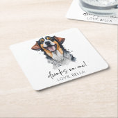 Drink op mij! Sarabi Hond Pet Bruiloft Kartonnen Onderzetters (Schuin)