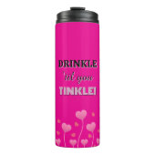 Drink op! Pret-lievend leuk Thermosbeker (Voorkant)